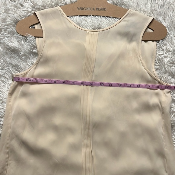 Theory silk blouse in cream, size S - Picture 4 of 6